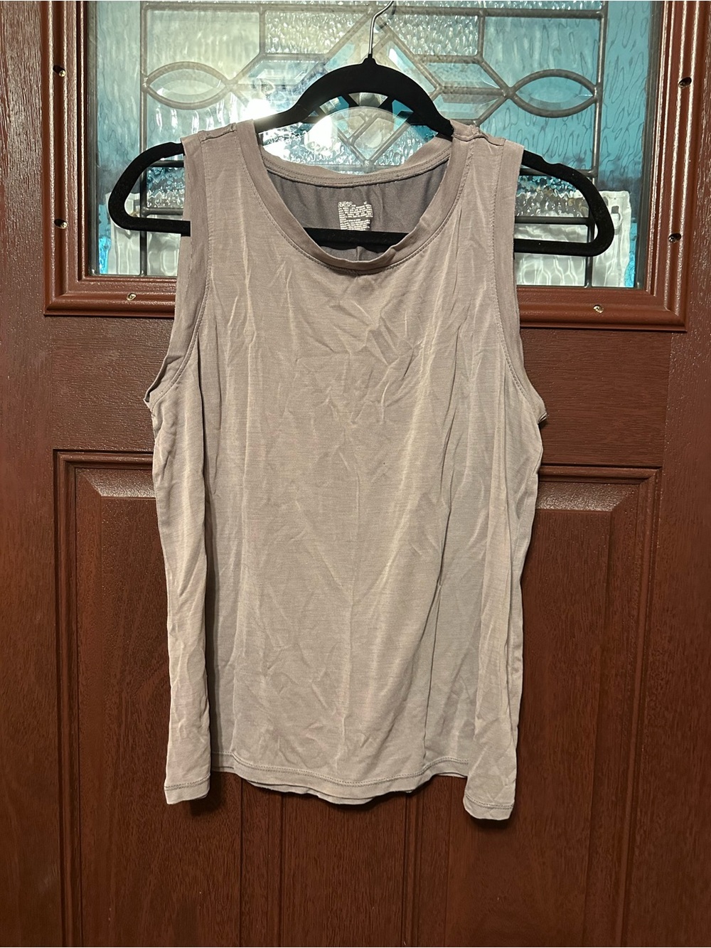 Gilligan & O'Malley Light Taupe Sleeveless Tank